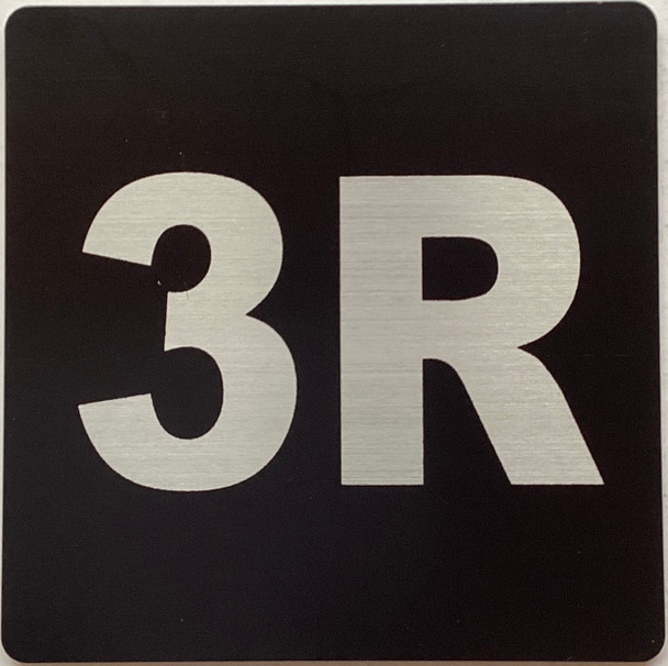 Apartment number 3R signage