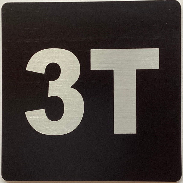 Signage Apartment number 3T