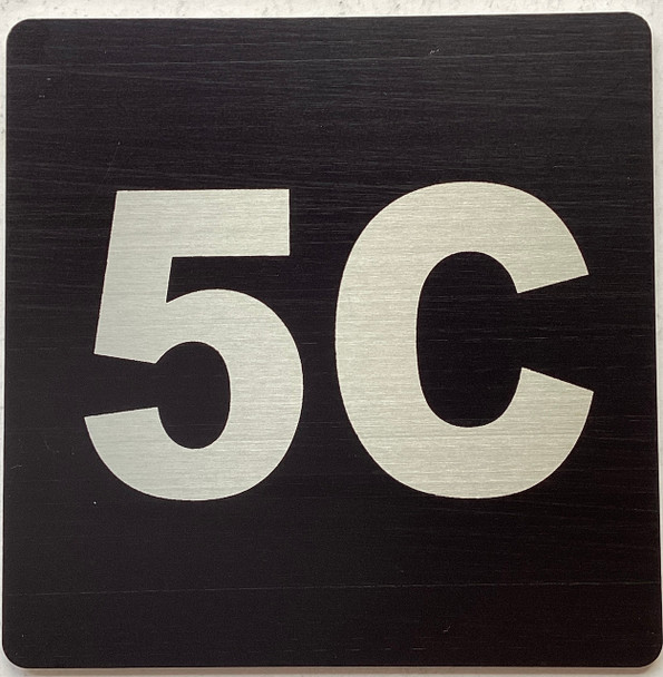 Signage Apartment number 5C