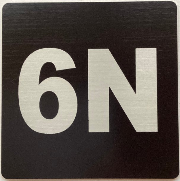 Signage Apartment number 6N