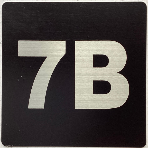 Sign Apartment number 7B