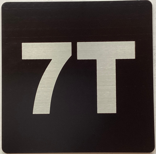 Signage Apartment number 7T