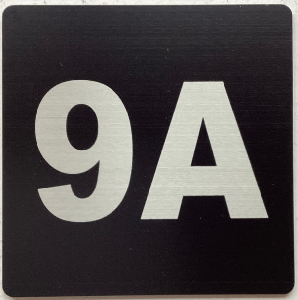 Signage Apartment number 9A