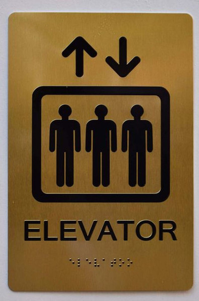 SIGNS Elevator Sign -Tactile Signs Tactile Signs