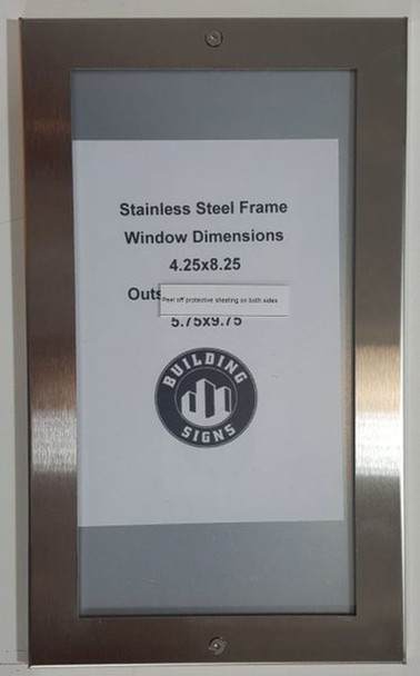 Building Directory Board- FRAME STAINLESS STEEL