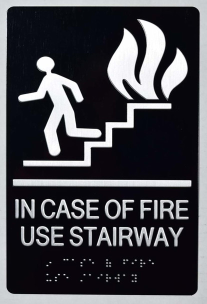 SIGNS In Case of Fire Use Stairs
