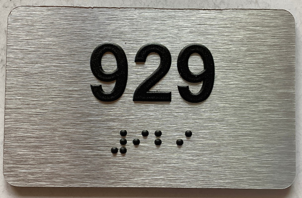 ADA APARTMENT NUMBER 929 SIGN