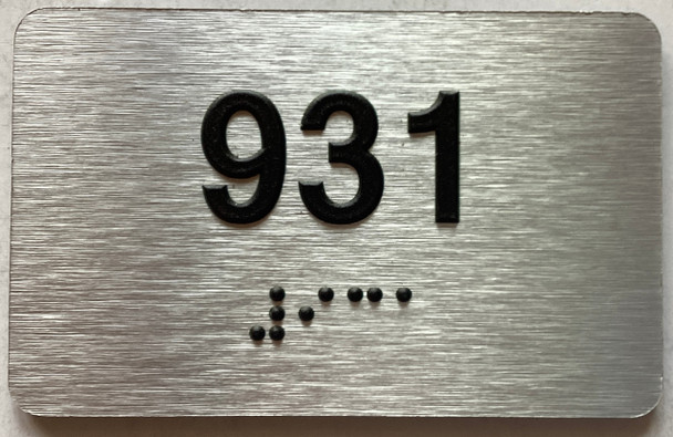 ADA APARTMENT NUMBER 931 SIGN