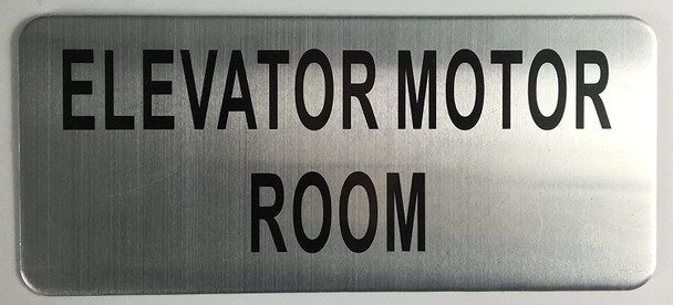 ELEVATOR MOTOR ROOM SIGN – BRUSHED