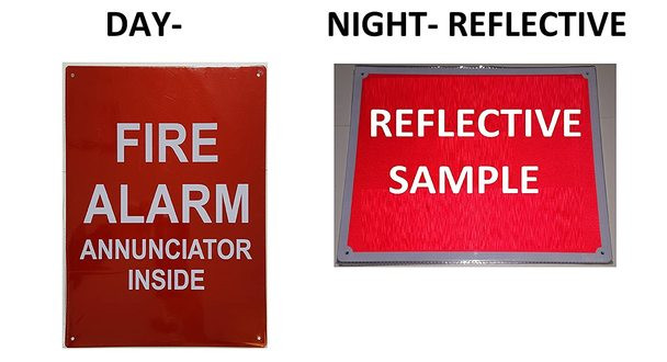 FIRE Alarm Annunciator Inside Sign