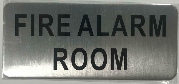 SIGNS FIRE ALARM ROOM SIGN - BRUSHED
