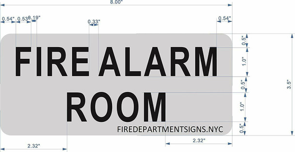 FIRE ALARM ROOM SIGN