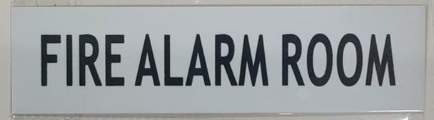 FIRE ALARM ROOM SIGN - WHITE