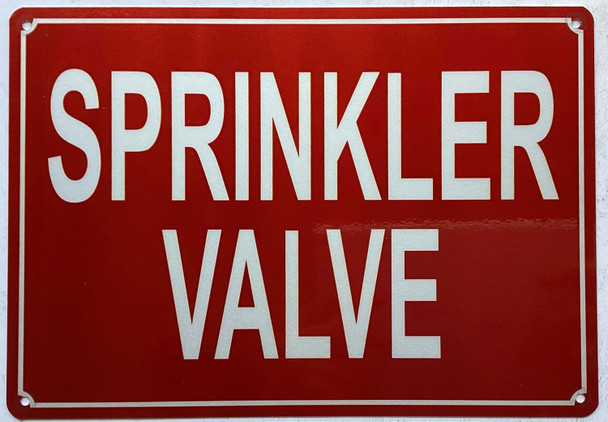 SPRINKLER VALVE  (REFLECTIVE, Red, ALUMINIUM MATERIAL,RUST FREE)