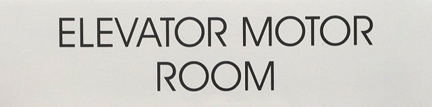 SIGNS ELEVATOR MOTOR ROOM SIGN