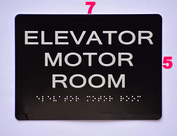 SIGNS ELEVATOR MOTOR ROOM SIGN