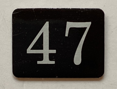 Number 47 Mailbox Number Sign / Locker Number Sign – Rust-Free Aluminum ...