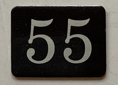 Number 55 Mailbox Number Sign / Locker Number Sign – Rust-Free Aluminum ...