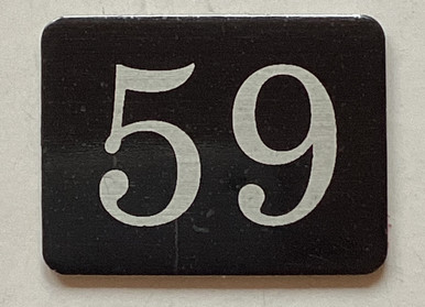 Number 59 Mailbox Number Sign / Locker Number Sign – Rust-Free Aluminum ...