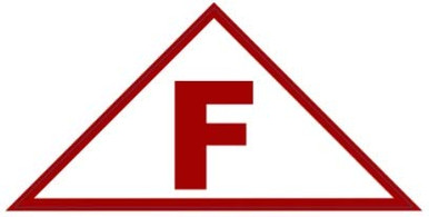 Triangular Large Building Sign State Truss Construction Sign-F Triangular (White,Sticker,12 x 6 x 6 ...