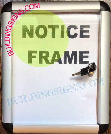 Lockable Frame 8.5x11(with Key, for 8.5x11, Heavy Duty-Commercial use)