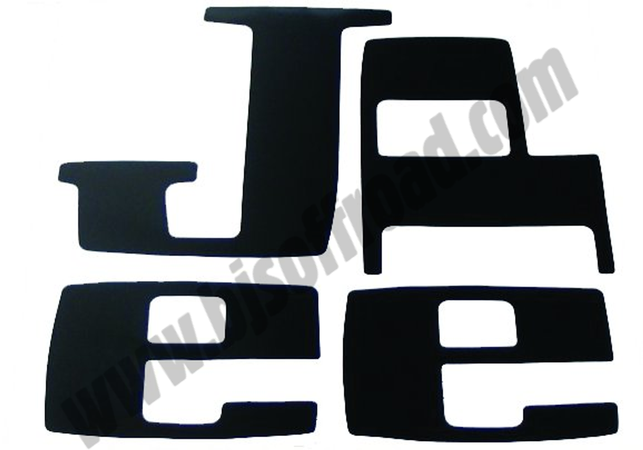 Jeep Pickup Tailgate Letters Custom Color