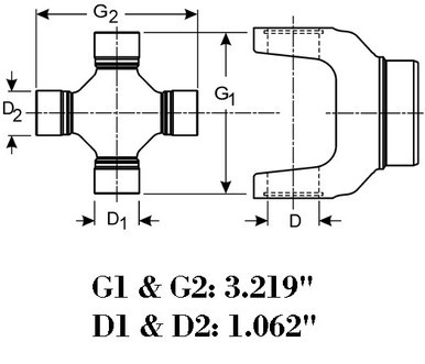 Driveshaft UJoint 1310 size