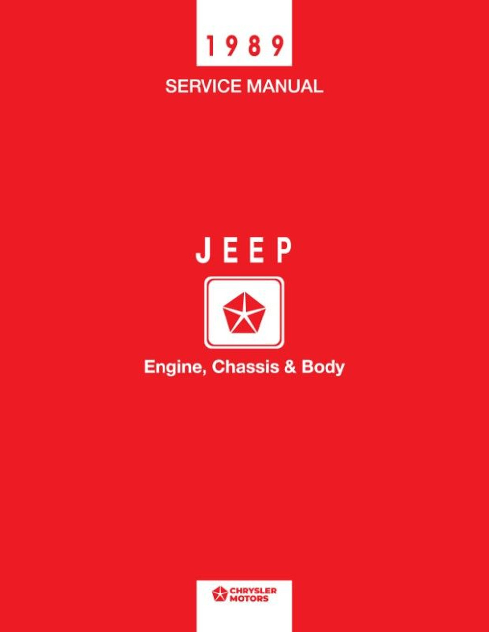 1989 Jeep Factory Service Manual