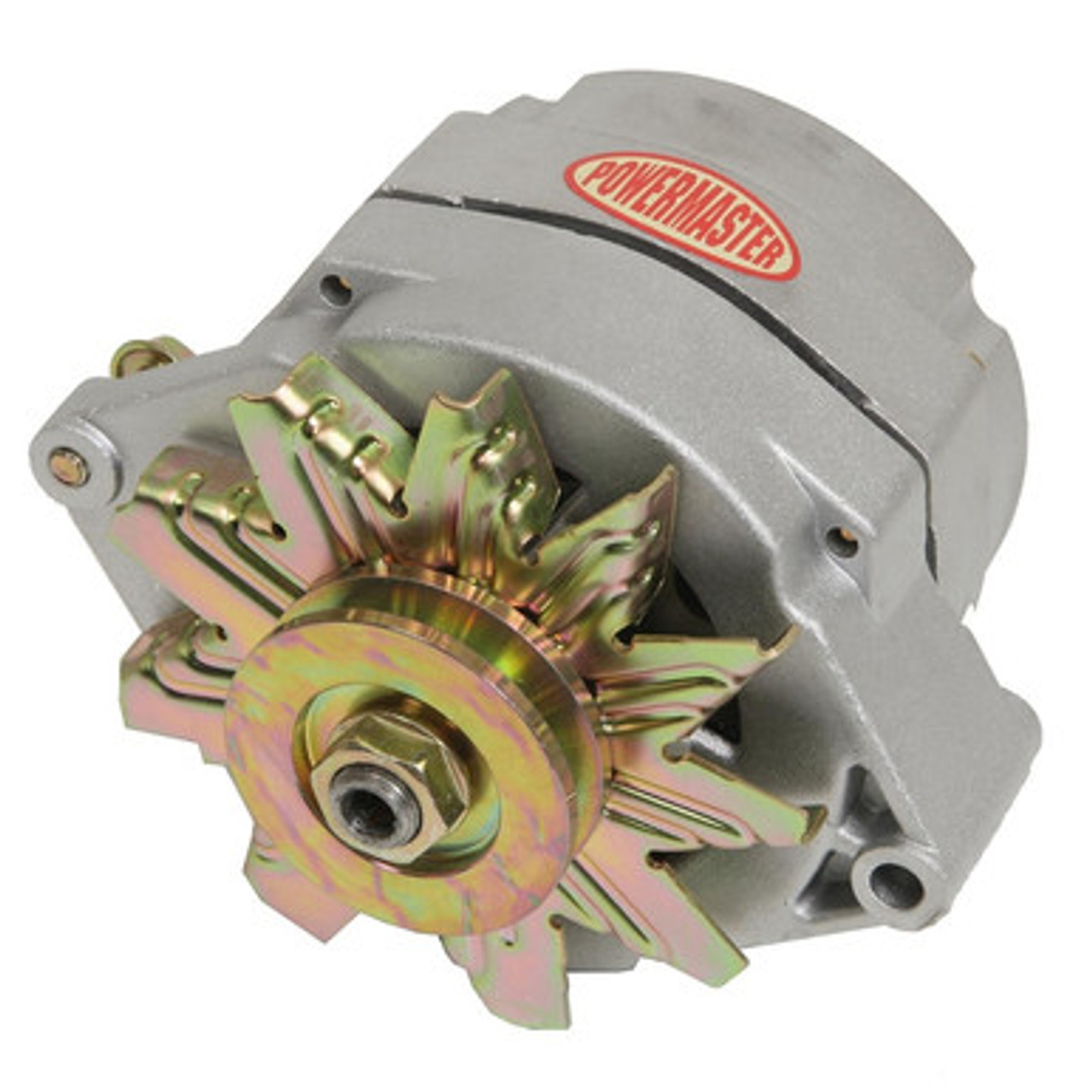 100 amp Powermaster Natural Finish Alternator 19751977 2" Mount 7294