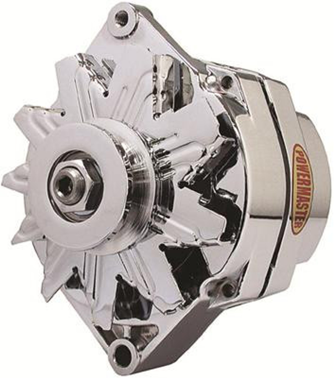 85 amp Powermaster Chrome Finish Alternator 19751977 2" Mount 17127