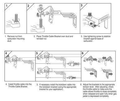 Carburetor Throttle Linkage Adapter with Kickdown
