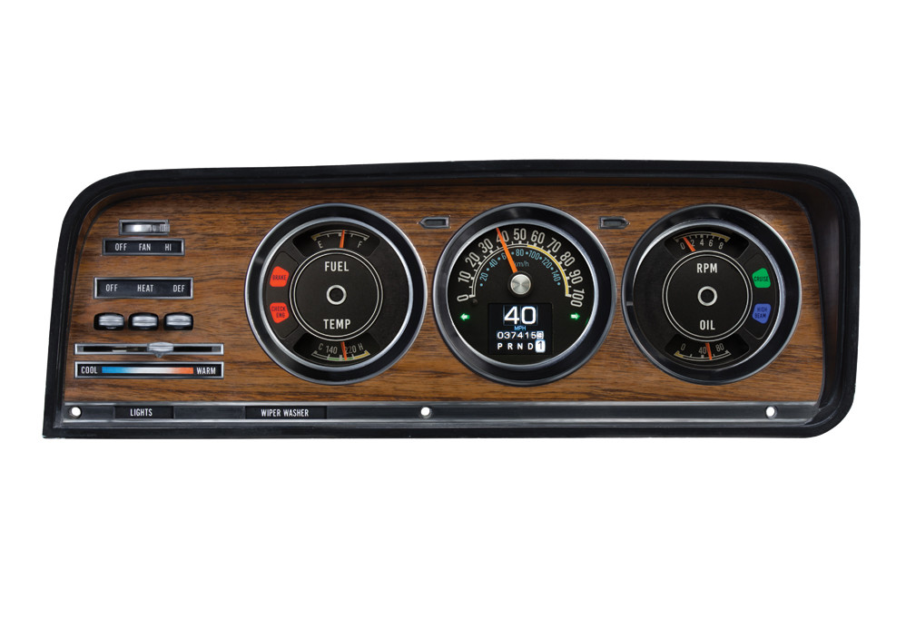 ヴィンテージ ペダル カー 車 ディスプレイ Dakota Digital RTX Series Dashboard 1973-1985 FSJ with Stock Style