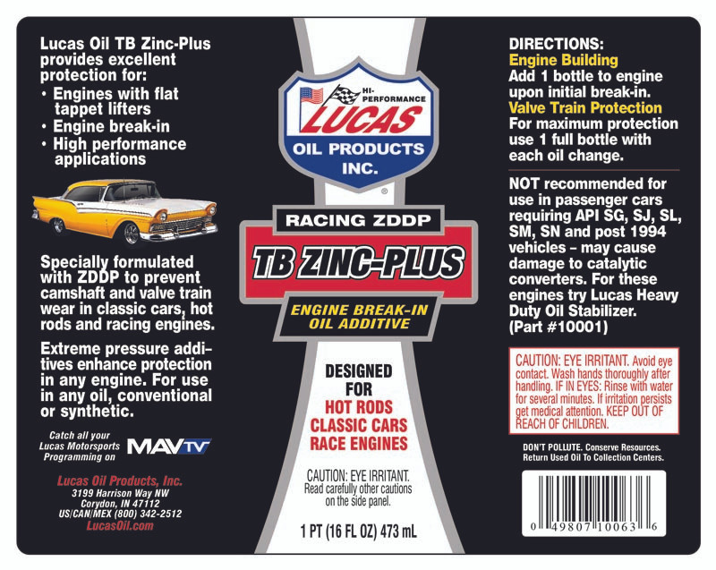 Lucas Oil Engine BreakIn Oil Additive