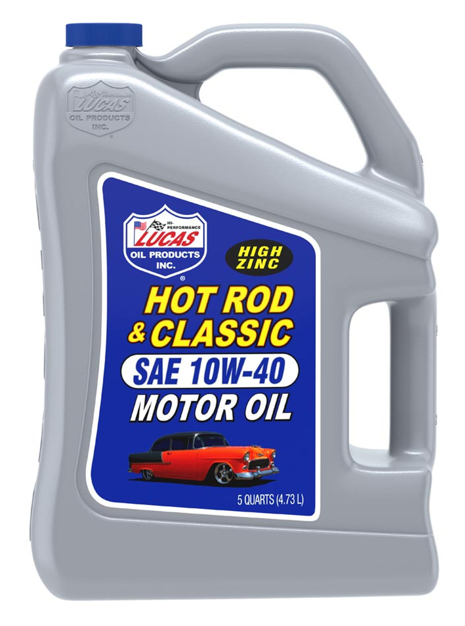 Lucas Oil Hot Rod & Classic Car 10W-40 Motor Oil (5-Quart Set)