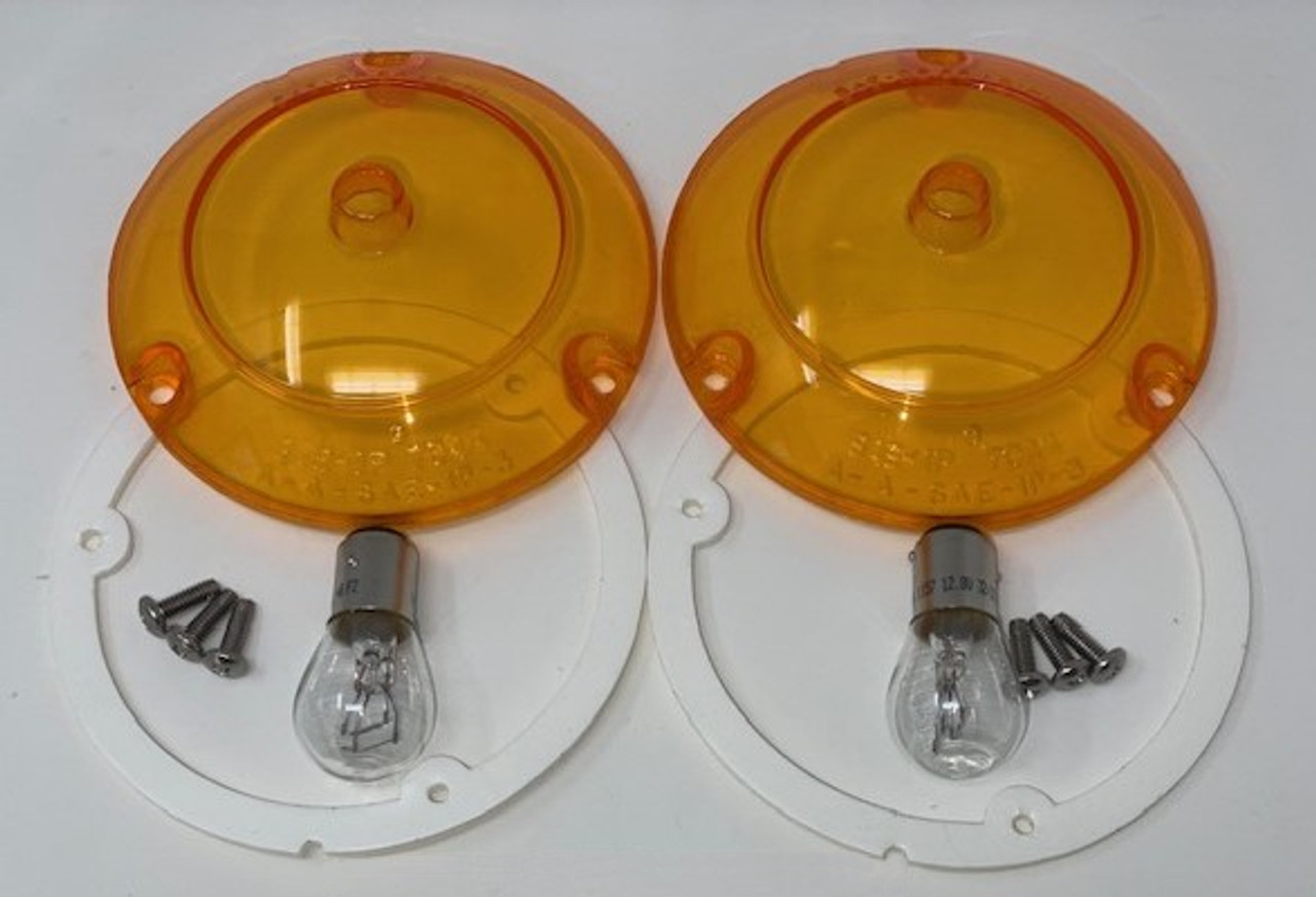 Egg Crate Grille Amber Lens Set - BJ's Full-Size Jeep Parts