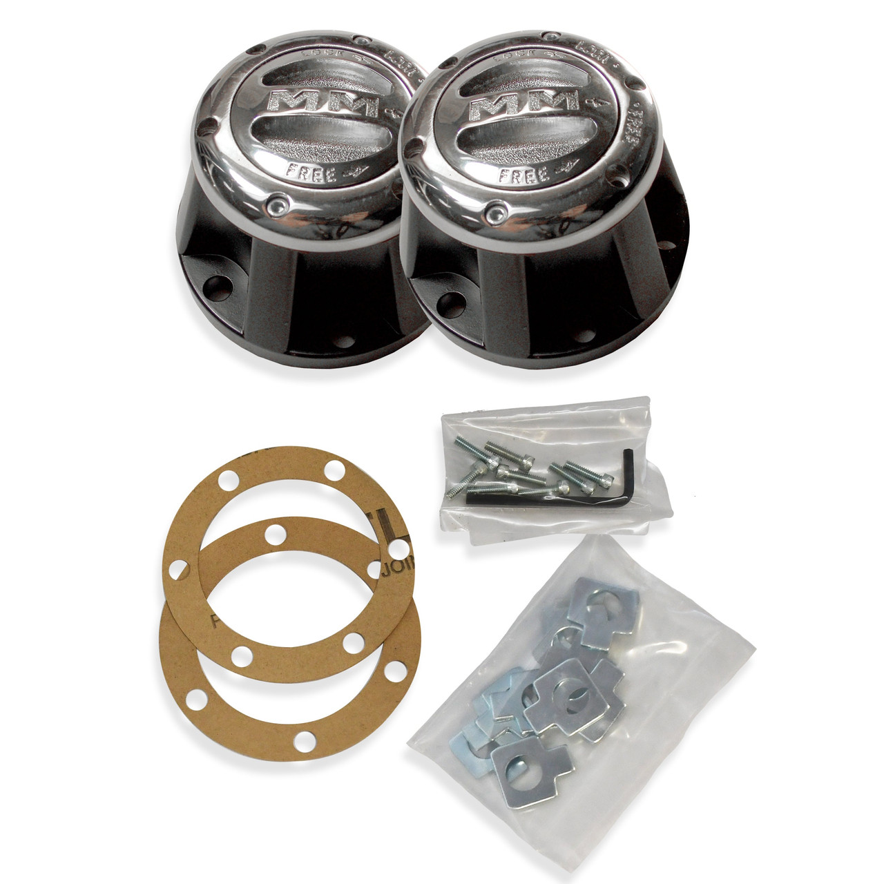 HIH ラリースミス USビーズ Mile Marker Premium Stainless Steel Locking Hubs - 481 (PAIR
