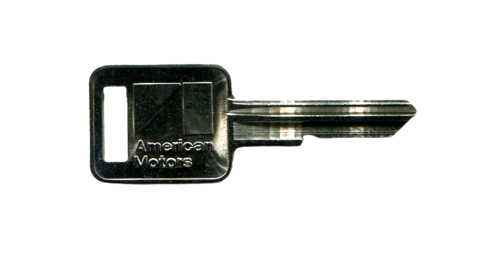 Rectangle Key Blank - AMC 1986-1987
