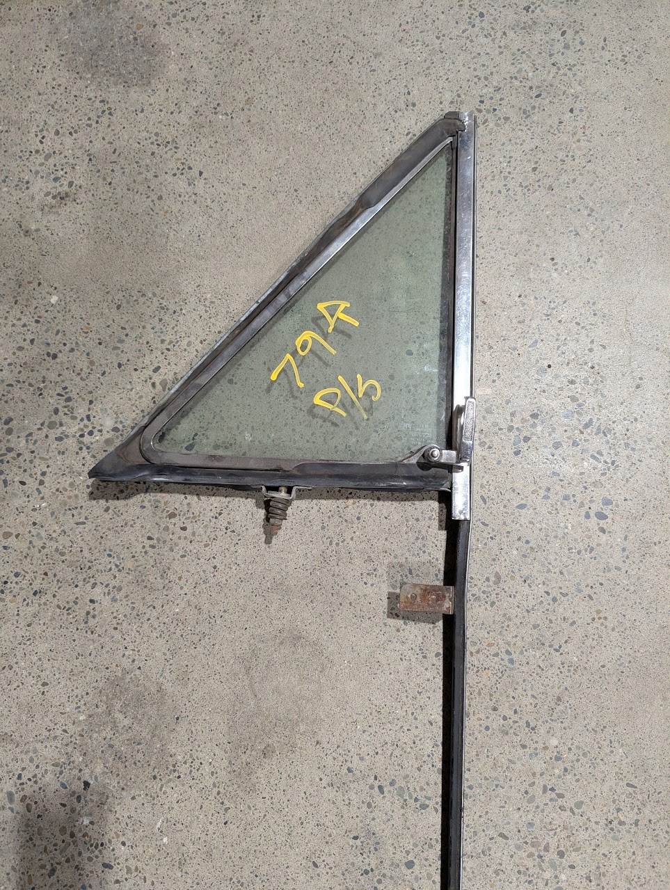 Passenger Side Vent Window 1979-1991 Chrome Used - BJ's Full-Size