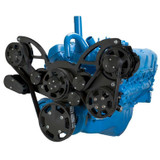 CVF Serpentine System Stealth Black - Power Steering and Alternator