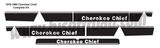 1979-1980 Cherokee Chief Decals