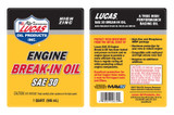 Lucas Oil Engine Break-In Oil