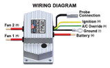 Derale Dual Speed Electric Fan Controller Push In Probe