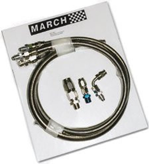 Power Steering Lines March Serpentine Conversion Kit for 1980-1991