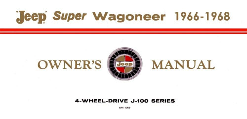 1966-68 Jeep Super Wagoneer Owners Manual