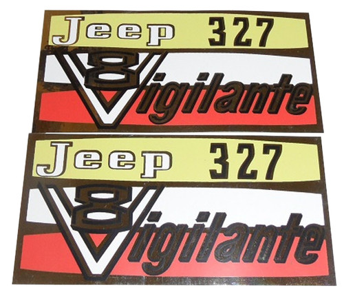 327 Vigilante Valve Cover Decals