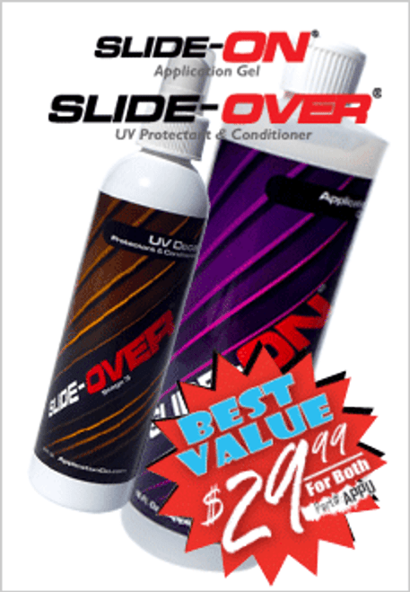 SLIDE-ON® Application Gel and SLIDE-OVER® UV Protectant for Vinyl Decals