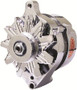 75 amp Powermaster Chrome Finish Alternator 1975-1977 3" Mount