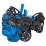 CVF Serpentine System Black Diamond - Power Steering and Alternator