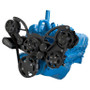 CVF Serpentine System Black Diamond - Power Steering and Alternator