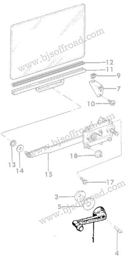 TRQ Chrome & Black Window Crank Handle - Fits 1974-1991 Jeep Cherokee, Wrangler, CJ7, Grand Wagoneer & More